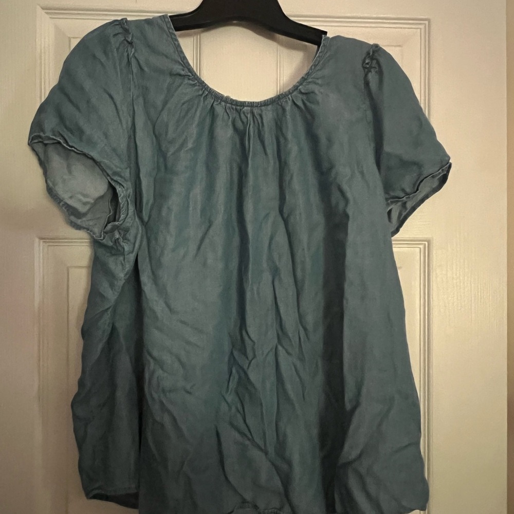 LC Lauren Conrad Soft Blue Blouse